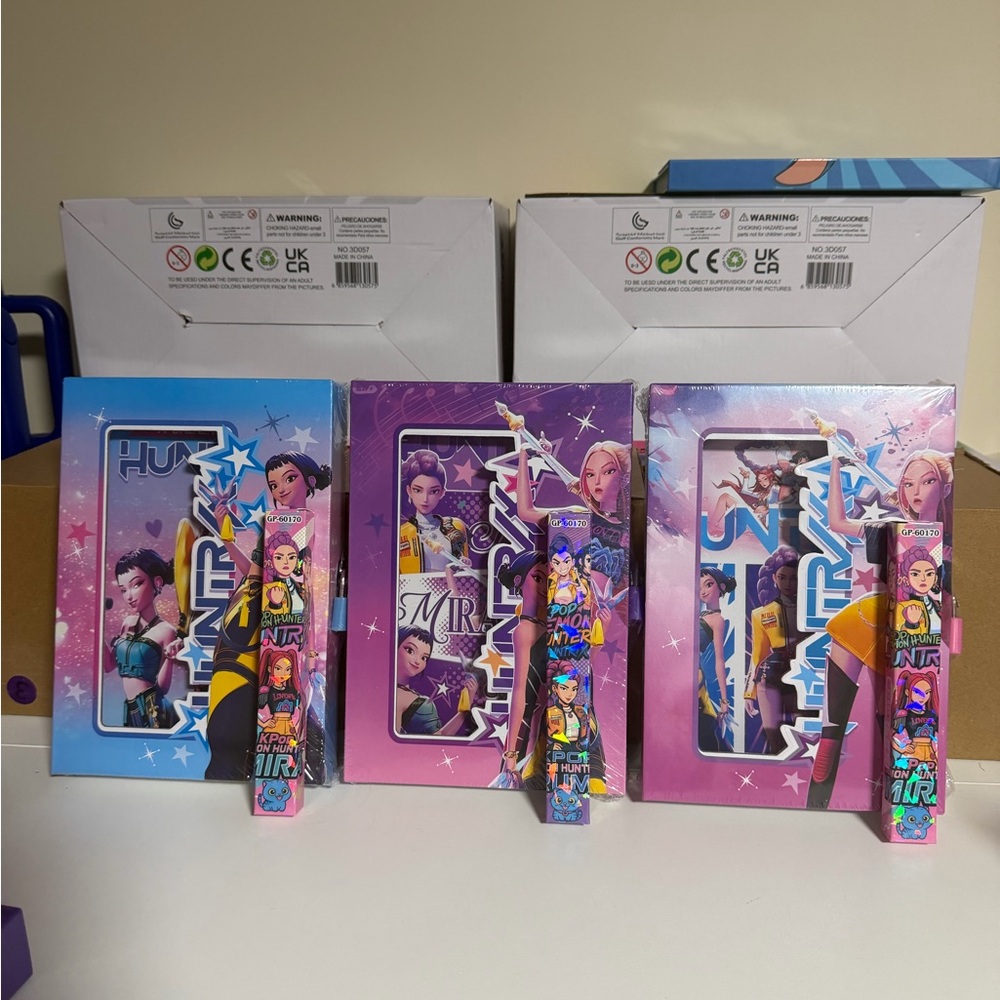 K-pop Notebooks With Lock And Pen
